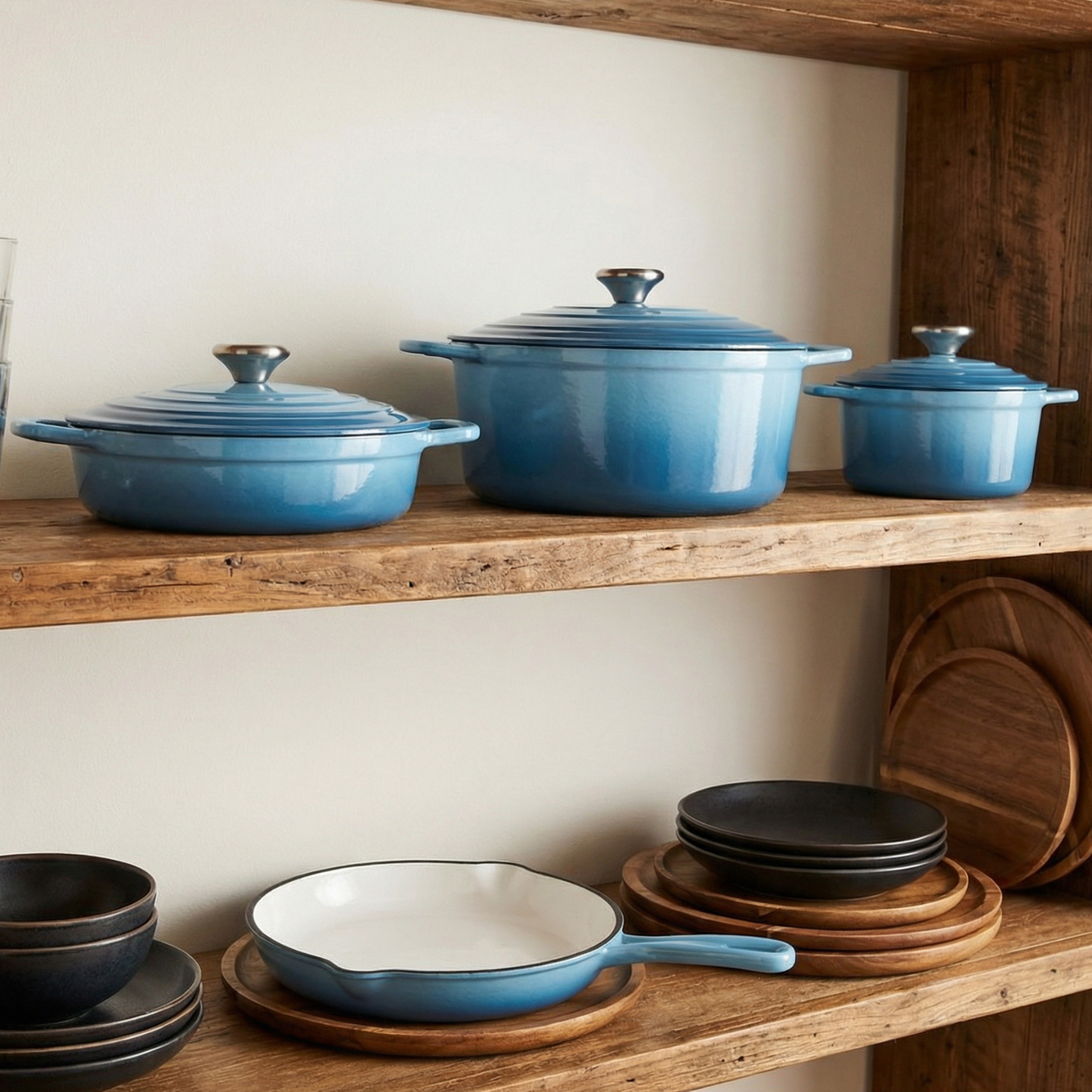 CS Solingen Cast Iron Pot Set – 7 Pieces