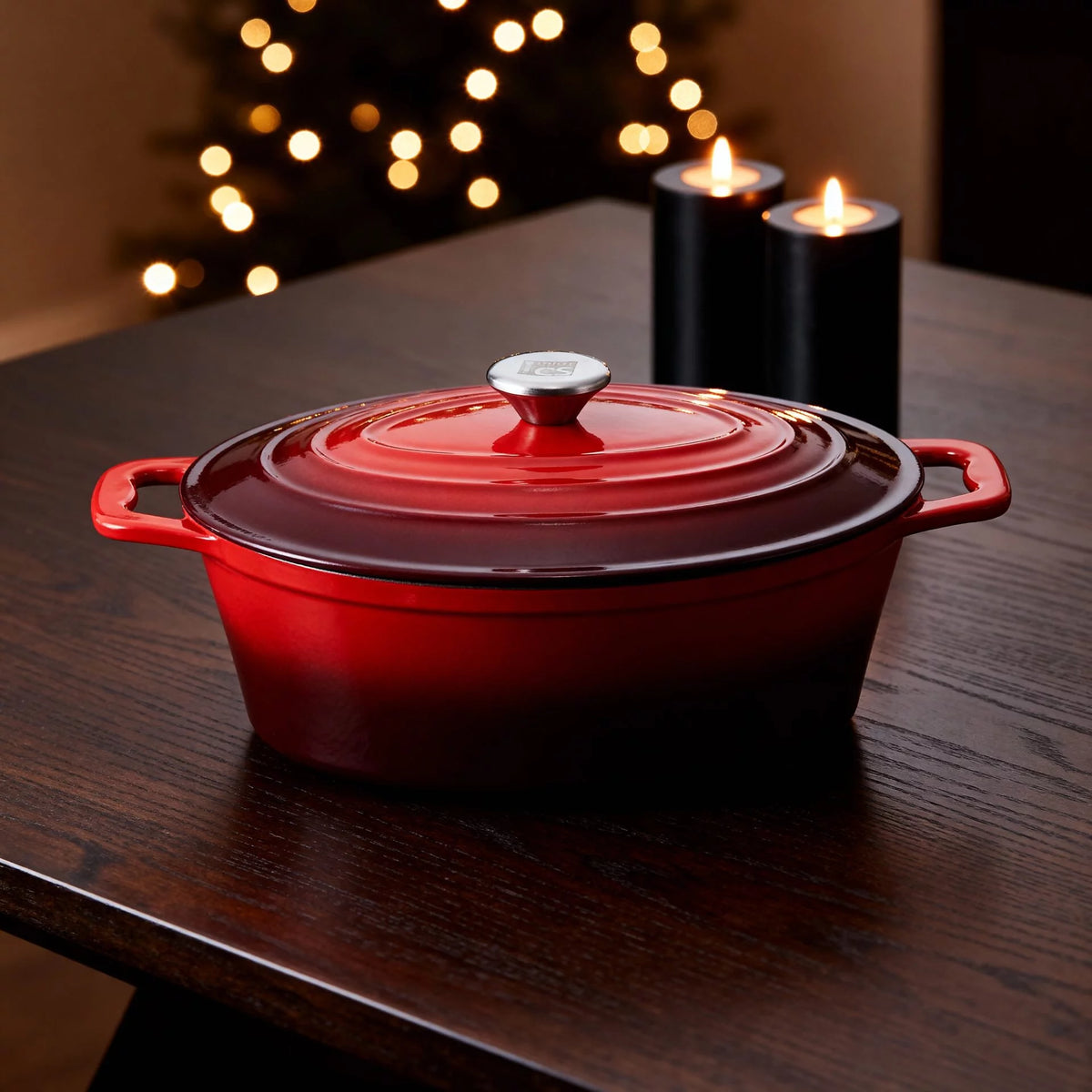 CS Solingen Xanten Cast Iron Pot 7.7 L – Red