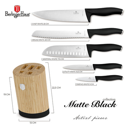 Berlinger Haus 6-Piece Knife Set Black
