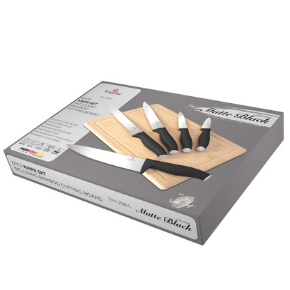 Berlinger Haus Musta Veitsisarja bambuleikkuulaudalla