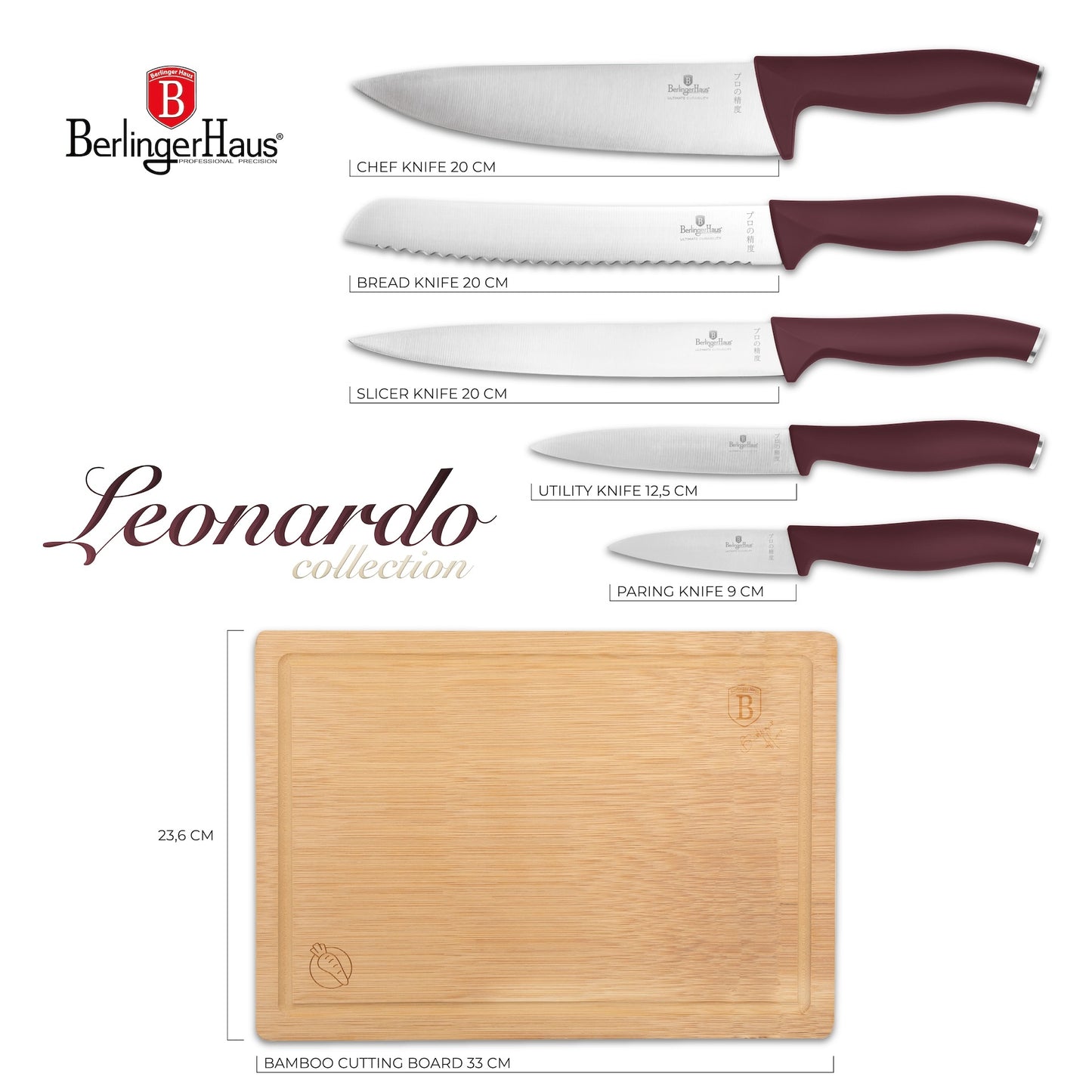 Berlinger Haus 6-Piece Knife Set Leonardo
