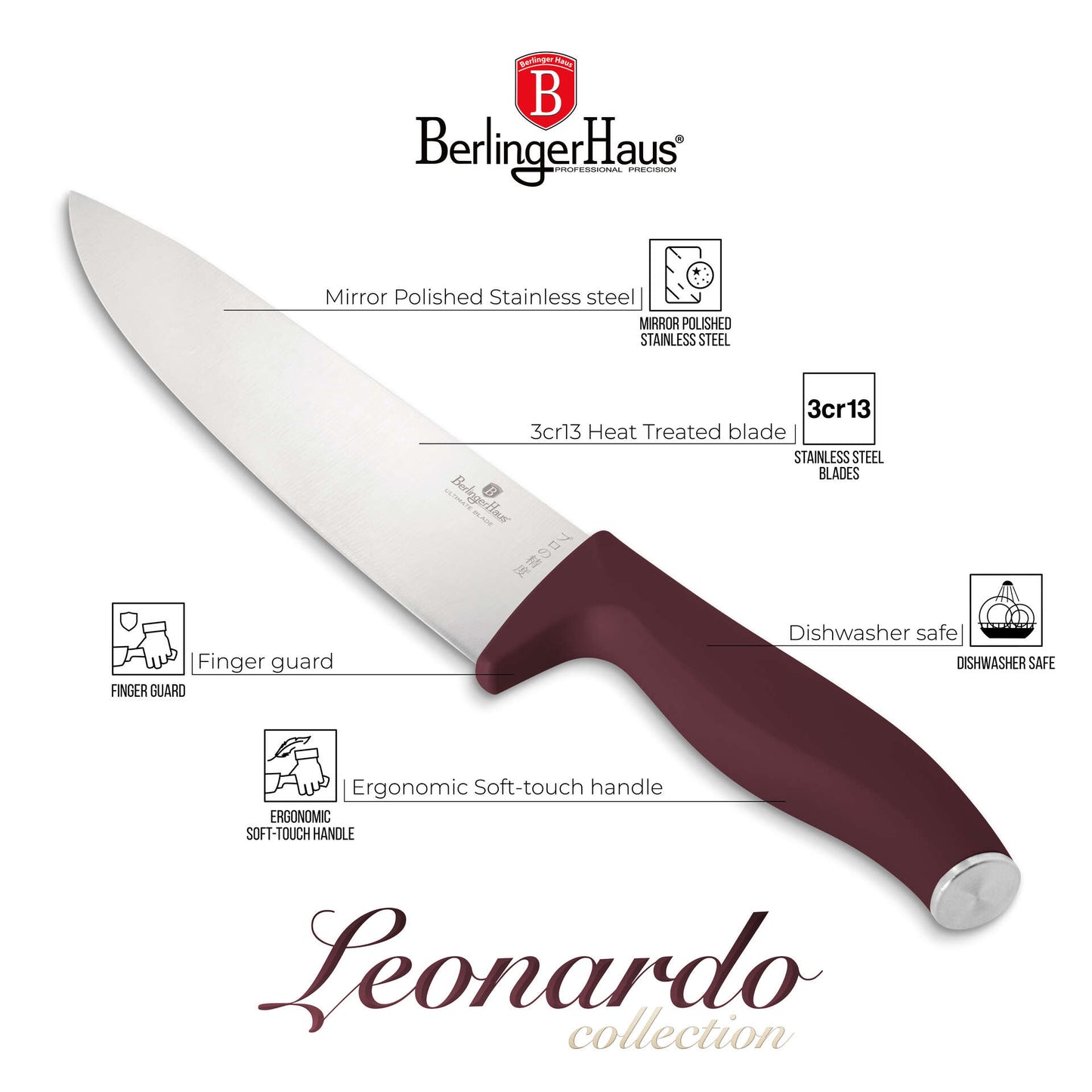 Berlinger Haus 6-Piece Knife Set Leonardo