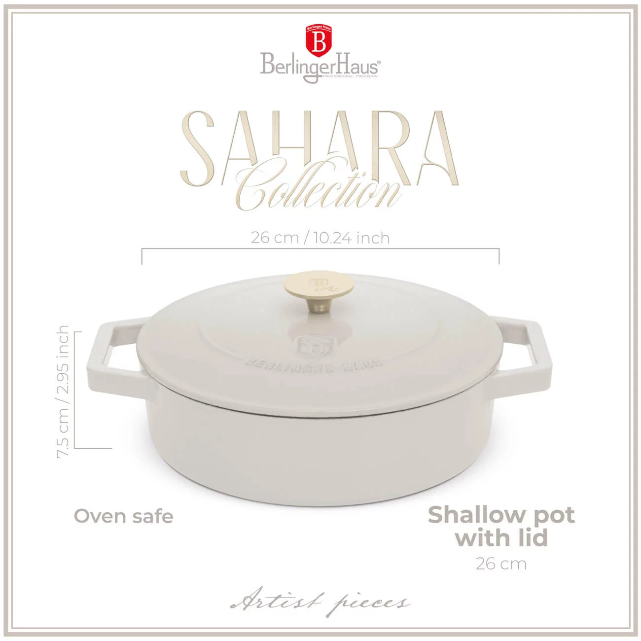 Berlinger Haus valurautapata 2,57 L Sahara 