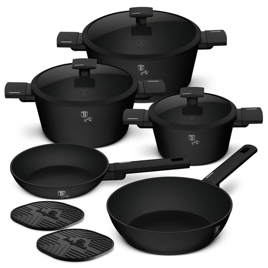 Berlinger Hause Keittiöastiasetti Musta