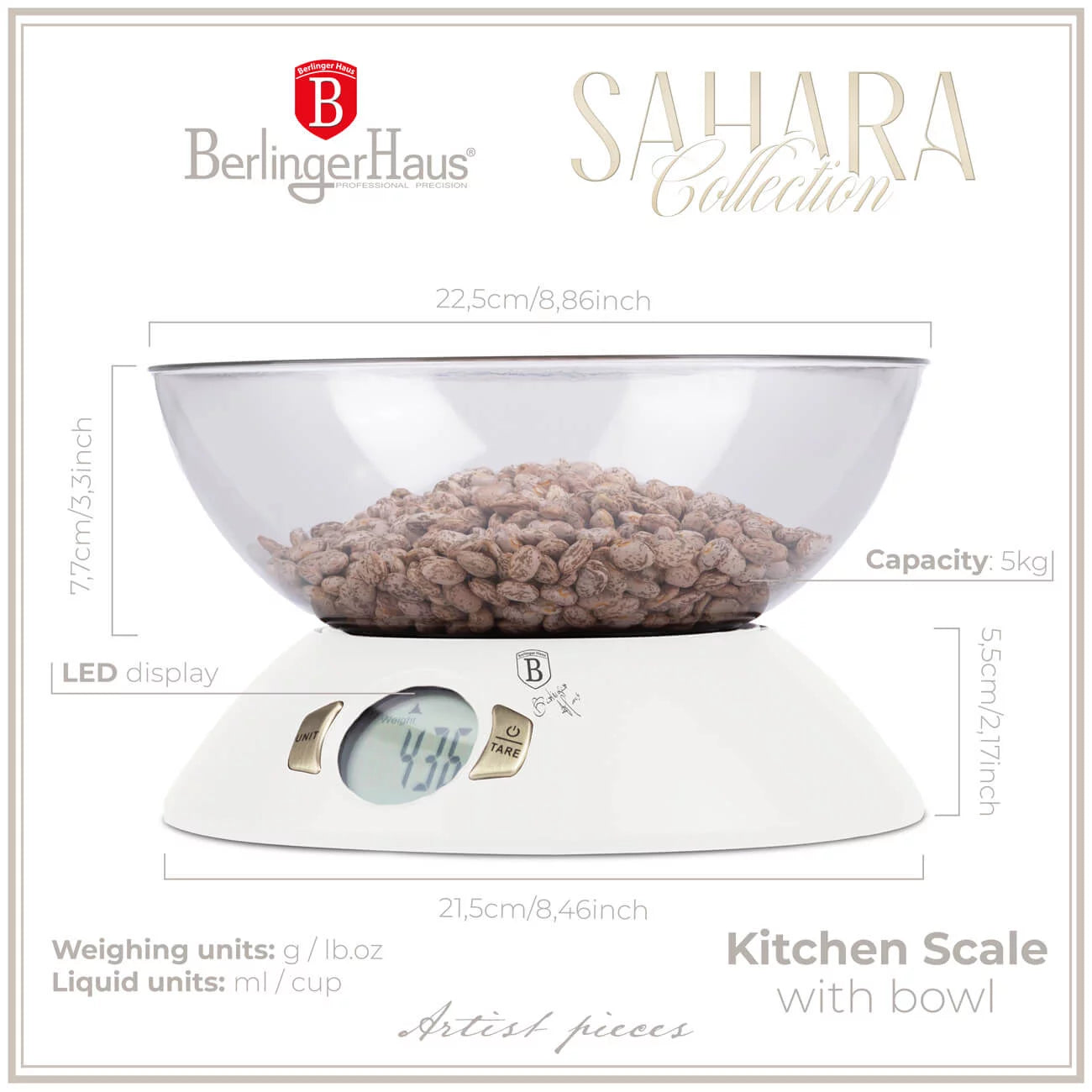 Berlinger Haus keittiövaaka Sahara 
