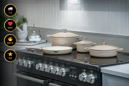 CS Solingen Cast Iron Pot Set – 7 Pieces